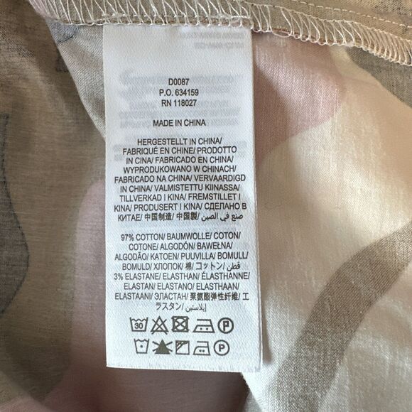 Boden Womens Notch Neck Mini Shift Dress Size 8 Mod Retro Print Cotton Pockets - Picture 8 of 8